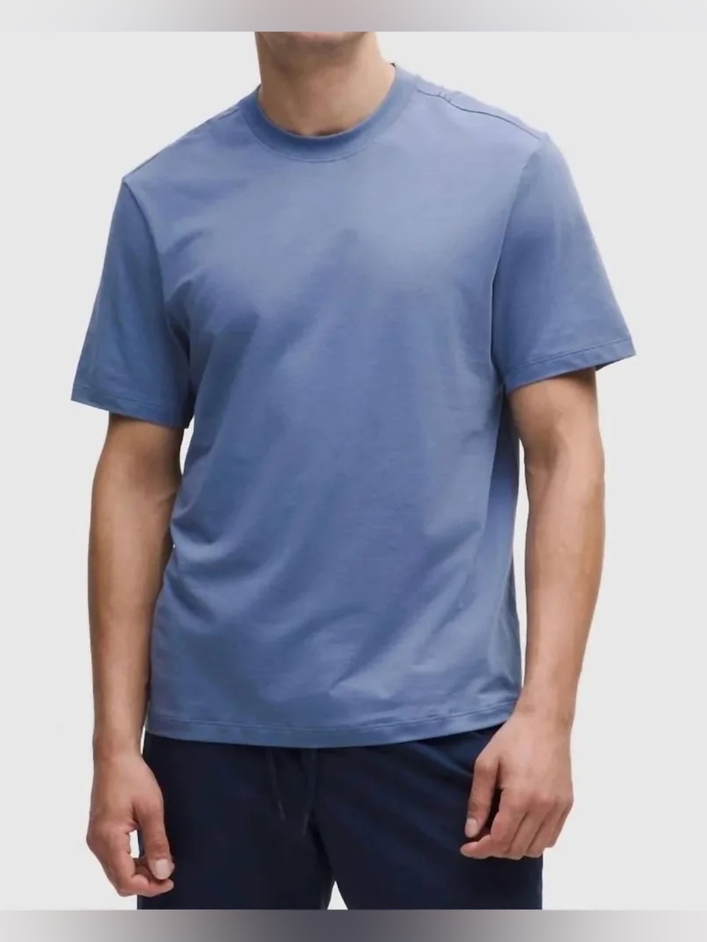 Lululemon Zeroed In Short Sleeve Shirt Denim Blue XL